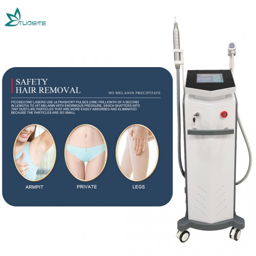 Professional 2 in 1 ND YAG Laser Tattoo Removal Diode Laser Hair Removal Machine