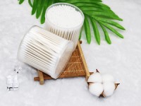 3”round can packing daily and makeup Paper cotton q-tip applicator