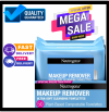 Neutrogena Cleansing Fragrance Free Makeup Remover Face Wipes, Cleansing Facial.