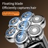 Factory Customized 7 Blades USB Rechargeable Electric Shaver Waterproof Bald Shaver for Face and Body Electric Bald Shaver Men