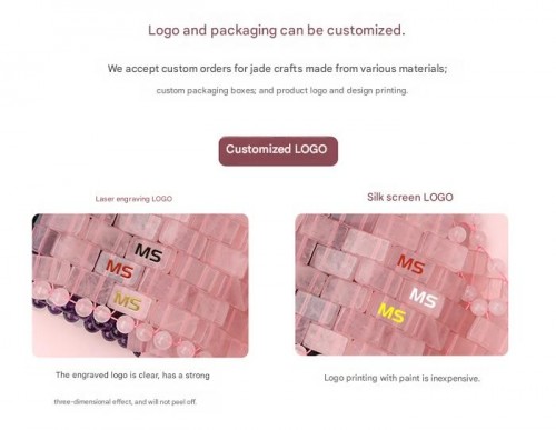 Modern Fashion Square Jade Eyelids Hot And Cold Compress Rose Quartz Beauty Massage Patches Eye Mask