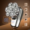 Factory Customized 7 Blades USB Rechargeable Electric Shaver Waterproof Bald Shaver for Face and Body Electric Bald Shaver Men