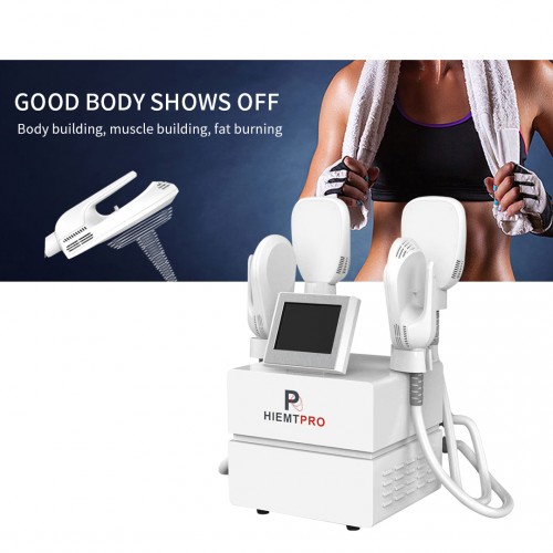 Hi-EMT PRO Max 4 Handle No Surgery Keep Fat Beauty Hi -EMT Rapid Muscle Building Machine EMS Beauty Devices