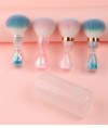 Hourglass Handle Powder Brush – Soft Kabuki Brush for Dust Cleaning or Loose Powder Application