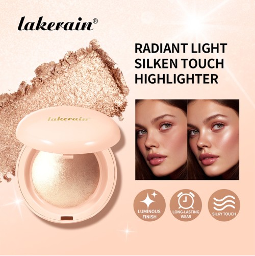 Newly Fashion Vegan Waterproof Oil Control Highlighter Powder Wholesale Transfer Proof Smudge Proof Body Powder Highlighter
