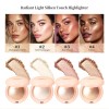 Newly Fashion Vegan Waterproof Oil Control Highlighter Powder Wholesale Transfer Proof Smudge Proof Body Powder Highlighter