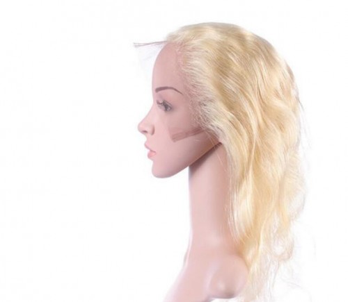 360 frontal blonde color