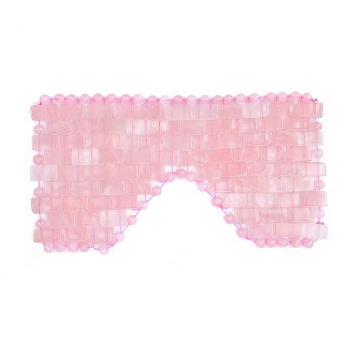 Modern Fashion Square Jade Eyelids Hot And Cold Compress Rose Quartz Beauty Massage Patches Eye Mask