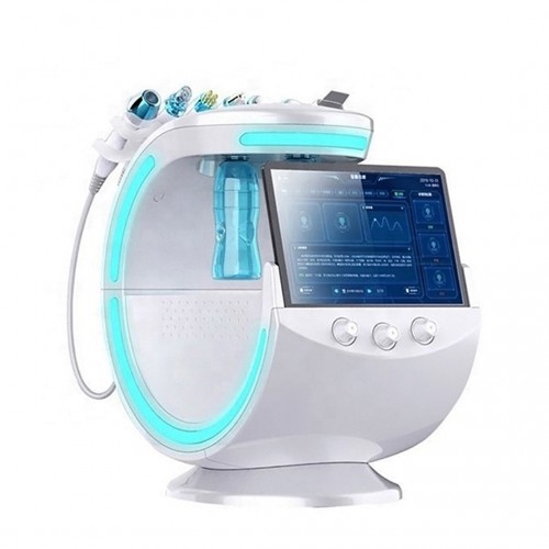 2023 up to date Family Facial Smart Ice Blue Skin Care Machine Oxygen Hydrogen Jet Therapy 8 in 1 Hydration