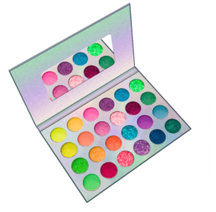 24 kinds of luminous eyeshadow makeup for Halloween party, sweatproof and waterproof eyeshadow in dark eyeshadow palette