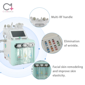 6 in 1 h2o2 small bubble acne removal diamond hydra microdermabrasion skin care oxygen injector jet peel machine for sale