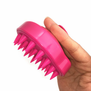 Anti-Slip Soft Silicone Head Body Massager Shampoo Scalp Brush