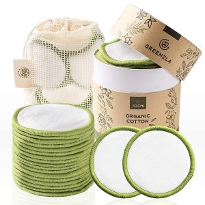 Bamboo Cotton Face Reusable Make Up Remover Pads Washable Makeup Remover Pads with Konjac Sponge