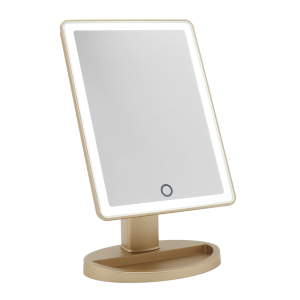 Classic square desktop table cosmetic beauty Mirror led makeup mirror with lights