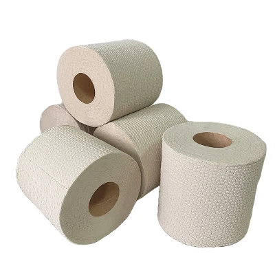 Cost Effective Custom Unbleached Natural Color Printed Toilet Paper Tissue Roll