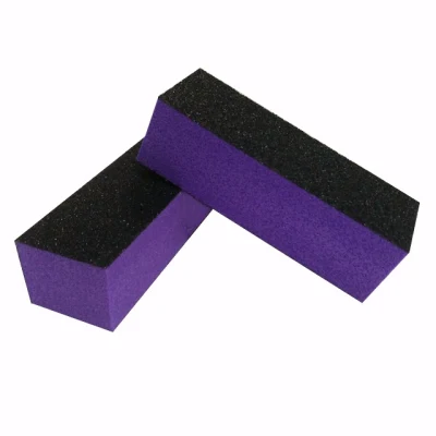 Custom EVA Sponge Nail Buffer 3 Way Nail Block 80/100/120 for Salon