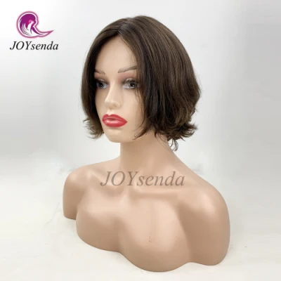 Customized Short Wavy Unprocessed European Virgin Human Jewish Wig Kosher Wigs for White Women