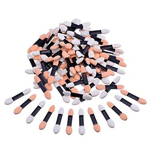 Double ended applicator make up brush eyeshadow sponge brush