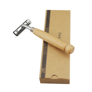 Eco-Friendly Bamboo handle Safety Razor Twin Blade wholesale