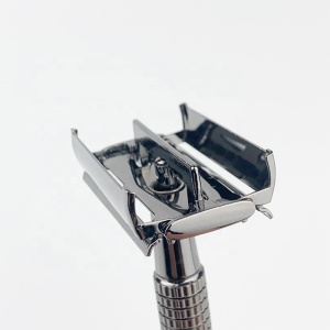 Eco Friendly Waste Free Sustainable Metal Black Safety Shaving Razor Double Edged Razor Blades