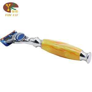 Factory Wholesale Resin Handle 5 Blades Shaving Brush Razor Men Safety Razors