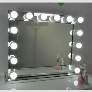 Hollywood Makeup Vanity Mirror with Light Tabletops Lighted Mirror with Dimmer