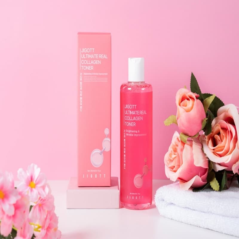 Jigott Daily Real Toner Natural Whitening Wrinkles Skin Care ,Face Care Korea Cosmetic