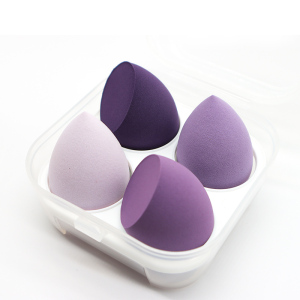 Latex Free Makeup Sponge Puff Beauty Private Label Makeup Sponge Blender Wholesale Mixed Color Case Black Bag Customized Logo