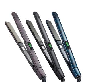 LCD screen 1 inch titanium hair flat iron oem piastre per capelli wholesale personalized flat iron custom color