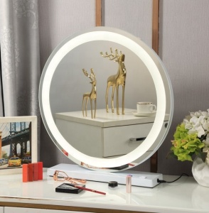 Led Lights Makeup Mirror round led light strip  Hollywood Style Cosmetic