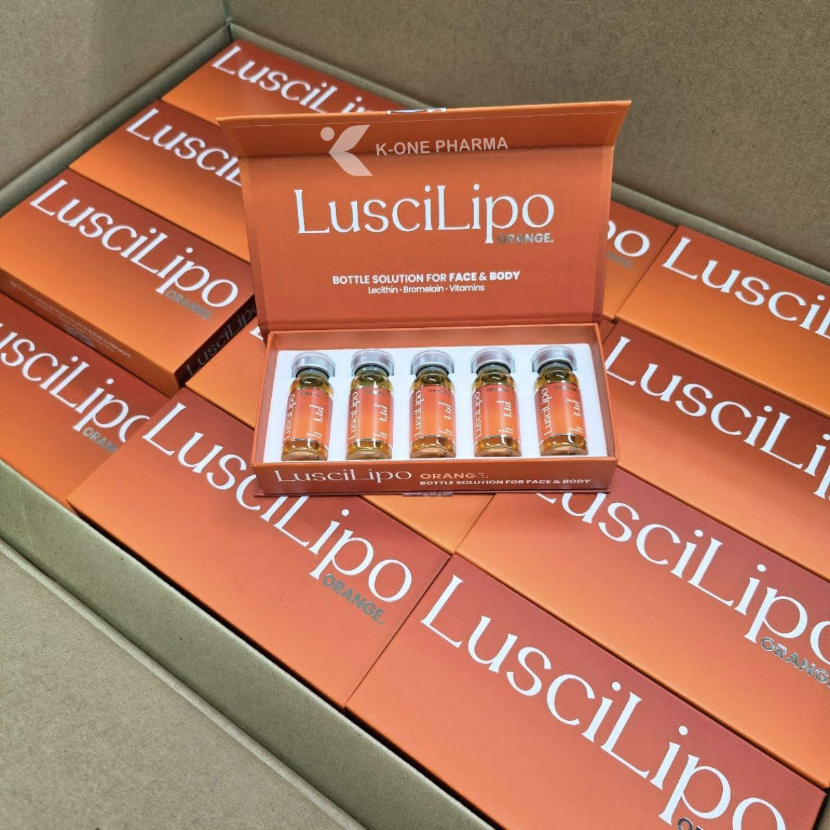 LusciLipo Orange Lipolysis Fat Reduction, Body Contouring, Double Chin Removal, V-Line Face