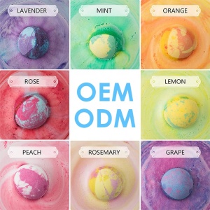 Luxury OEM Costom Private Label Dissolve Quickly Bubbly Oil Spa Packaging Box Organic Natural Fizzy Bath Bombs