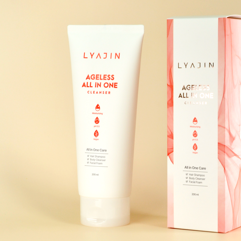 LYAJIN Ageless All in One Cleanser  (combining shampoo, cleansing foam, and body cleanser)