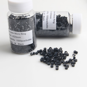 Micro bead with silicone inside 4.5*3.0*3.0MM 1000Pcs/Bottle Light Blonde color for Micro ring Hair Extension