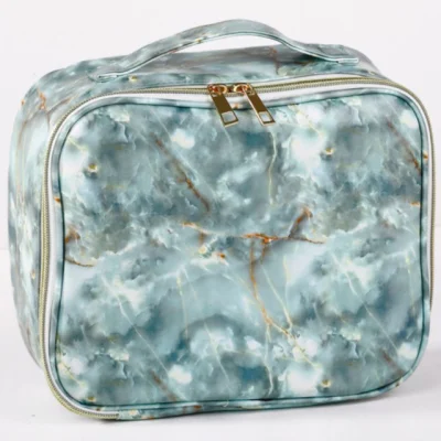 New Creative Marble Pattern Cosmetic Bag PU Multifunctional Travel Storage Bag