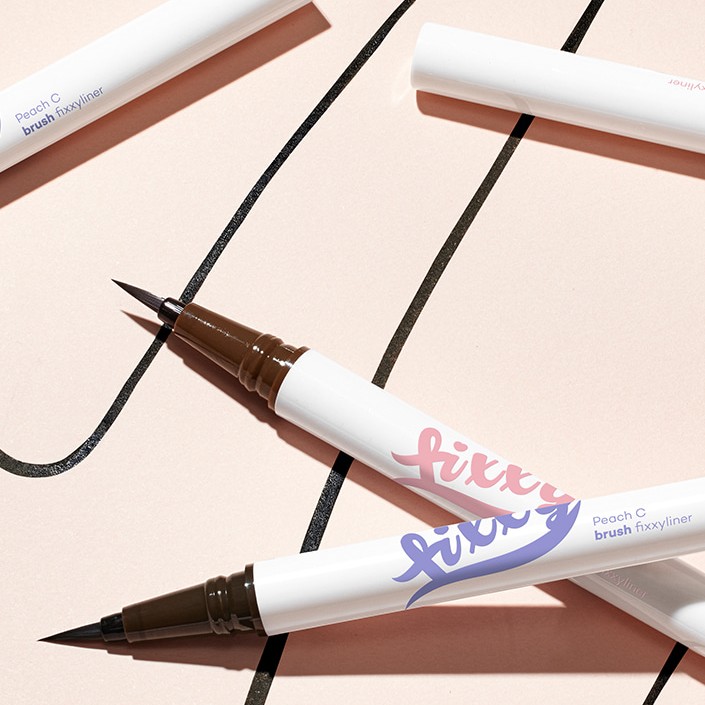 (Peach C) Brush Fixxyliner [02 Brown] 0.5g