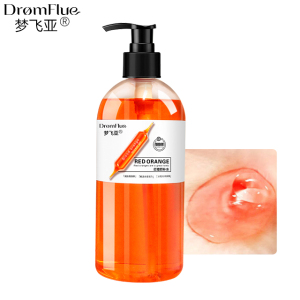 private label 550ml Gentle Formula Foam Shower Gel set Amino Acid Body Wash with orange extract Vitamin C serum