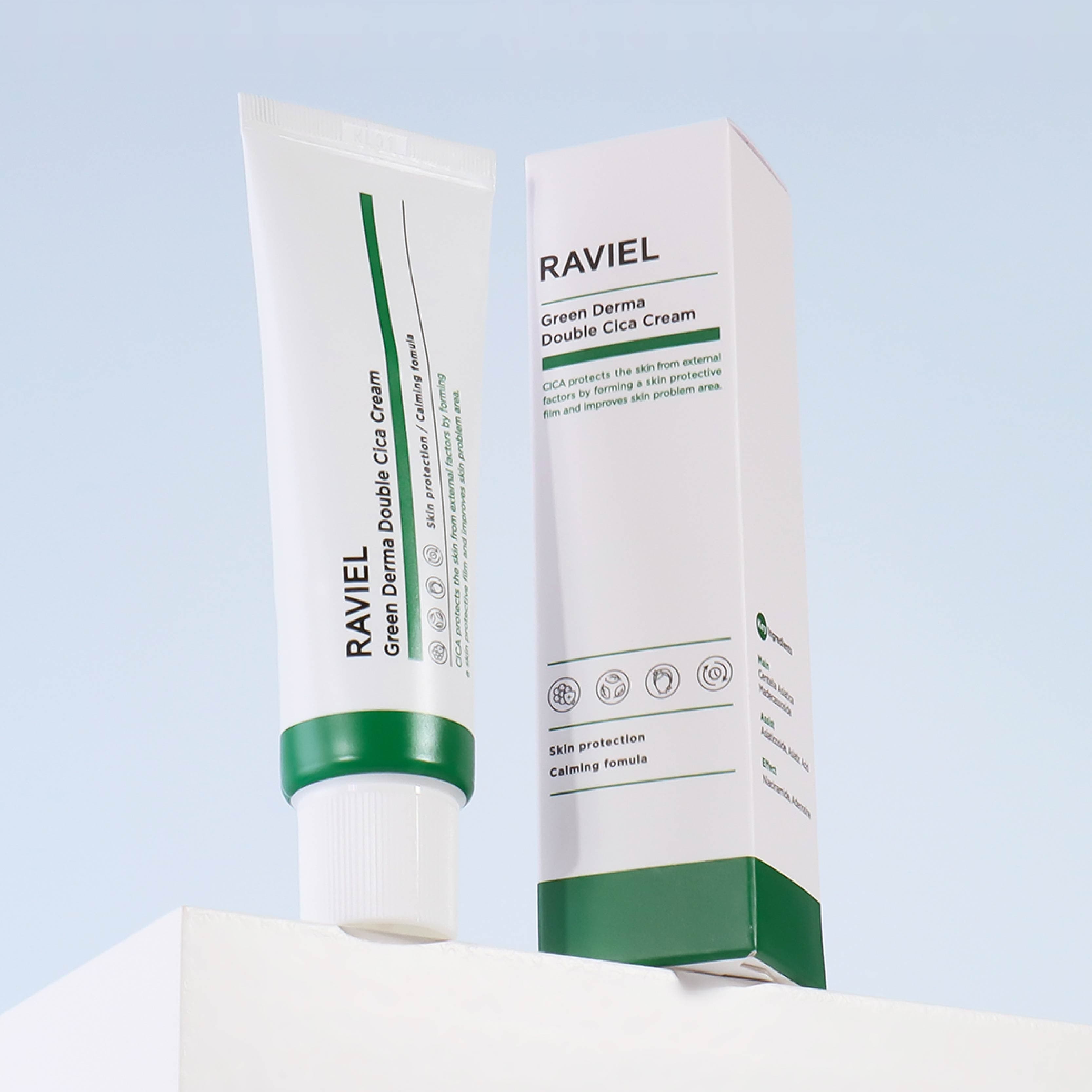 [RAVIEL] Green Derma Double Cica Cream 50ml