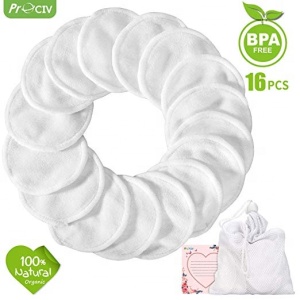 Reusable Round Sanitary Zero Waste Velour Velvet Washable Biodegradable Cleaning bamboo Cotton Makeup Remover Face pad