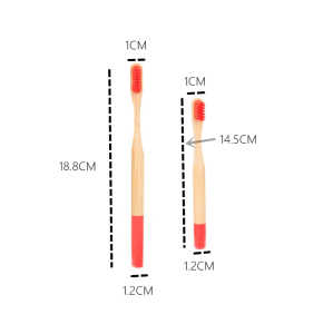 RoHs Approved Biodegradable Eco Friendly Bamboo Toothbrush with customized logo