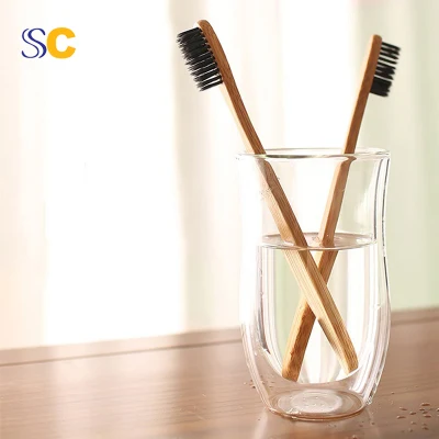 Safety China Adult Personal Care Charcoal Bamboo Toothbrush