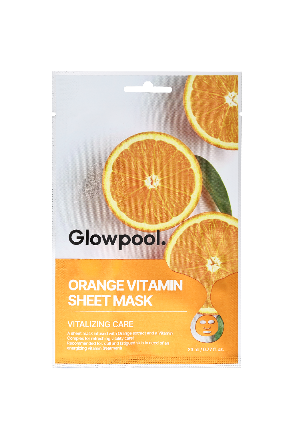 [Skin Care] GLOWPOOL ORANGE VITAMIN SHEET MASK (10 SHEET)