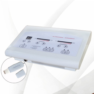 Ultrasonic & ultrasound skin scrubber for beauty salon