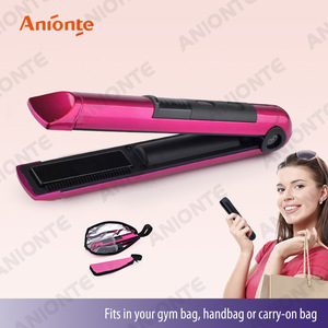 USB charging rechargeable hair straightener