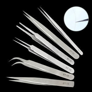 Wholesale Eyelash Extension Tweezers Private Label, False Eyelashes Grafting Tweezers Eyelash