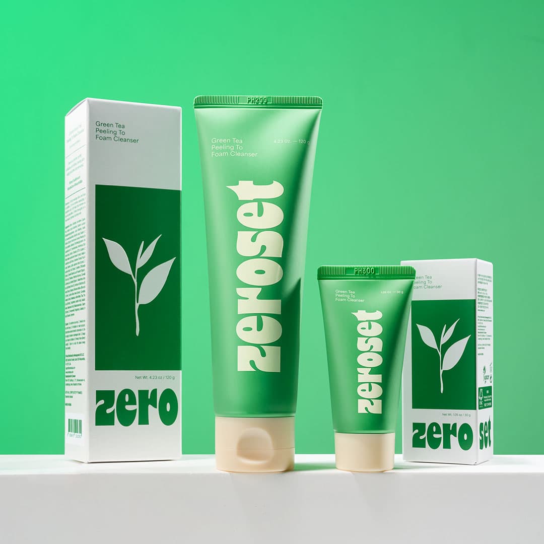 Zeroset Green Tea Peeling To Foam Cleanser 120g