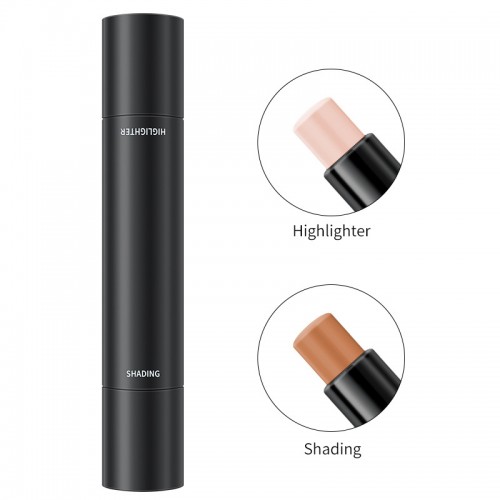 Cross-border Makeup Double Head concealer Three-dimensional Repair and Brighten the Face Highlight concealer Pen Color Repair Stick customized by ODM processing manufacturers