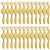 24 PCS False Eyelashes Applicator Tool Stainless Steel Eyelash Extension Tweezers Remover Clip Eyelash Tweezers ( Gold )