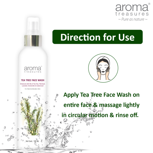 Aroma Treasures Tea Tree face wash ( 100 ml )