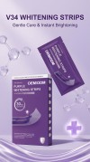 OEM/ODM Purple Whitening Strips Manufacturer | Private Label V34 Teeth Whitening Strips